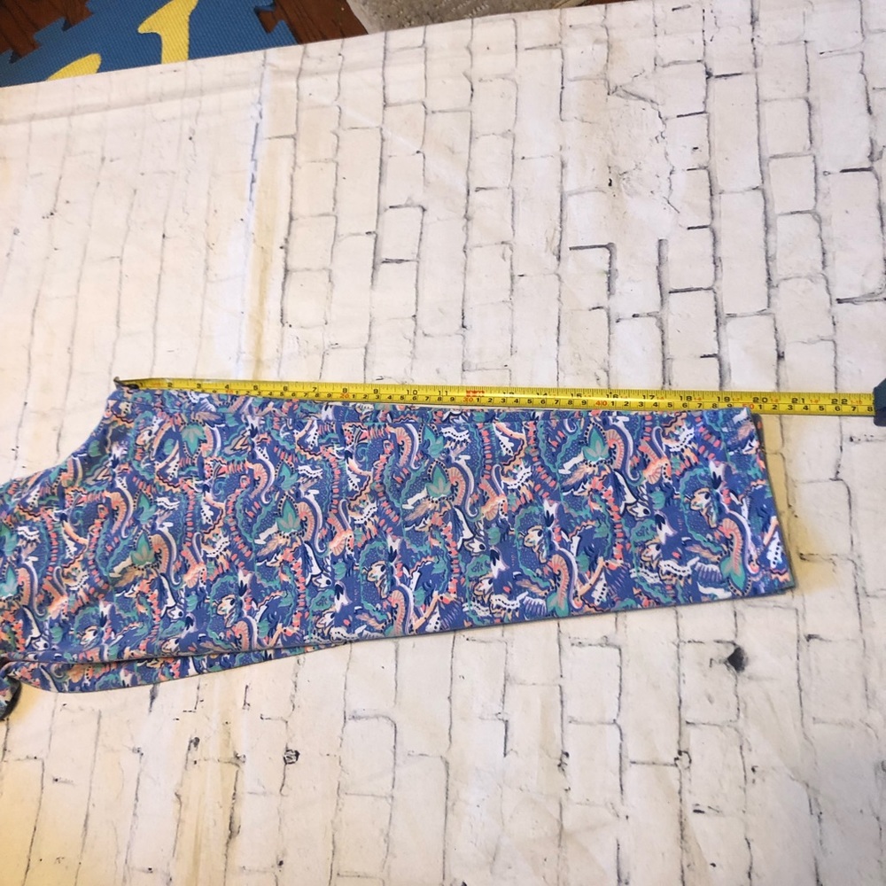 Victorias Secret yoga crop pants blue multicolored small GUC - Picture 7 of 7